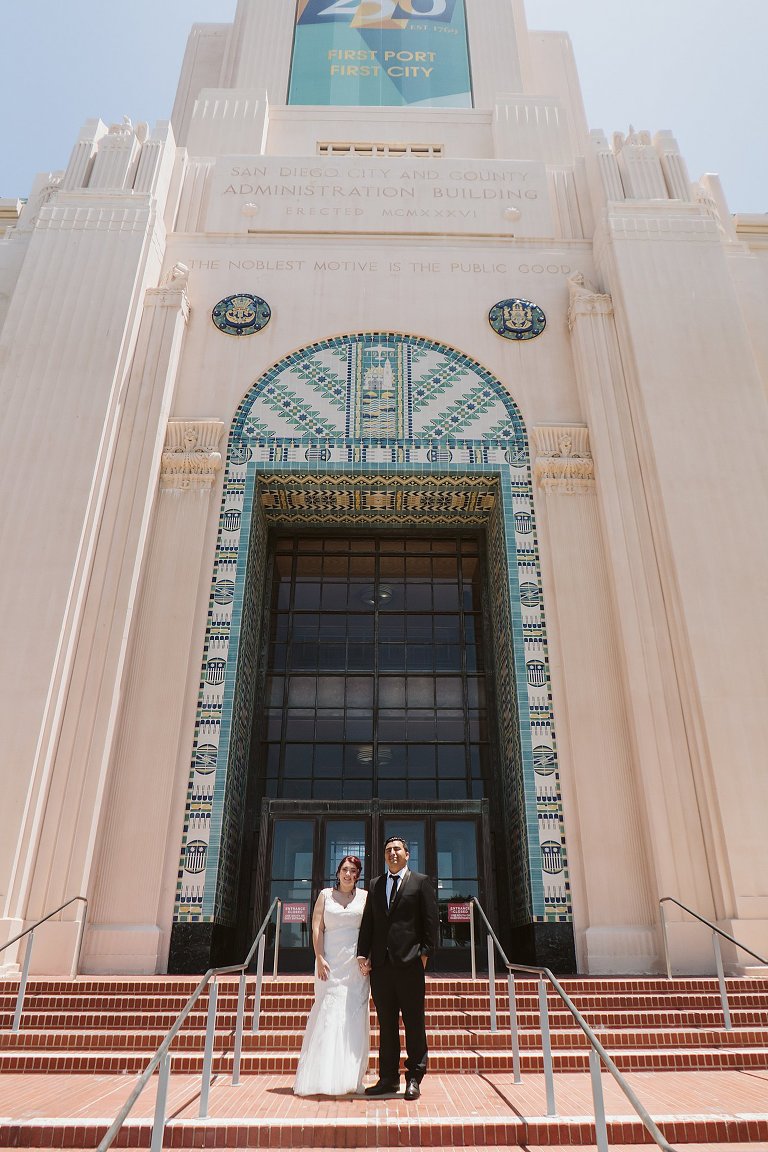 San Diego Court Wedding Intimate 