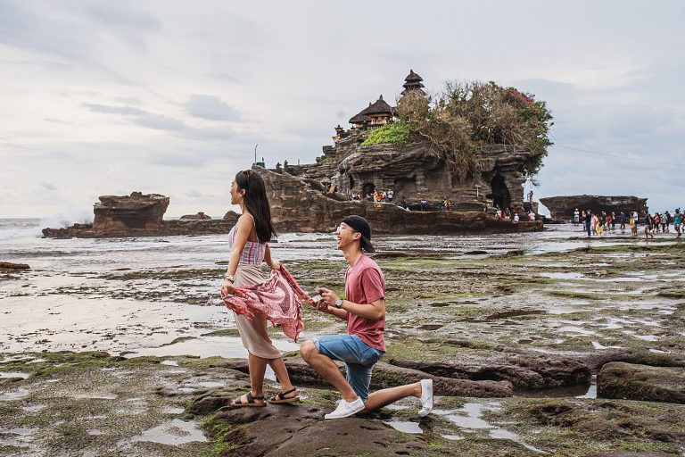 Tanah Lot Bali Surprise Proposal