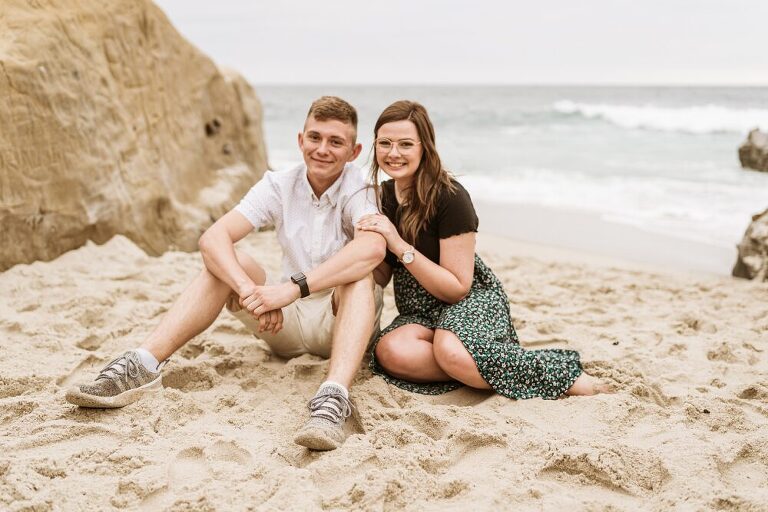 La Jolla Beach Engagement Photoshoot