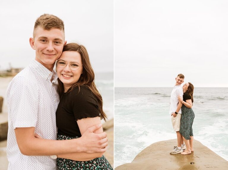 La Jolla Beach Engagement Photoshoot