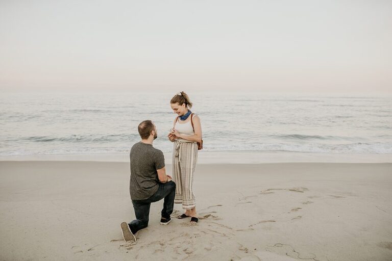 La Jolla Beach Proposal Photoshoot