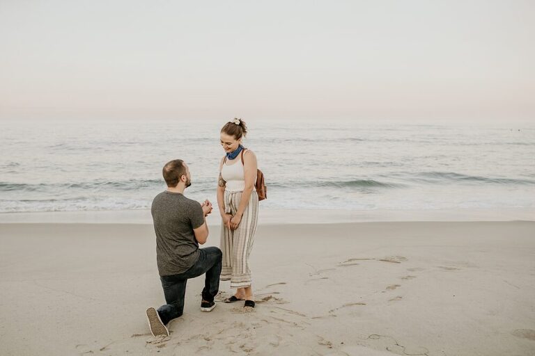 La Jolla Beach Proposal Photoshoot