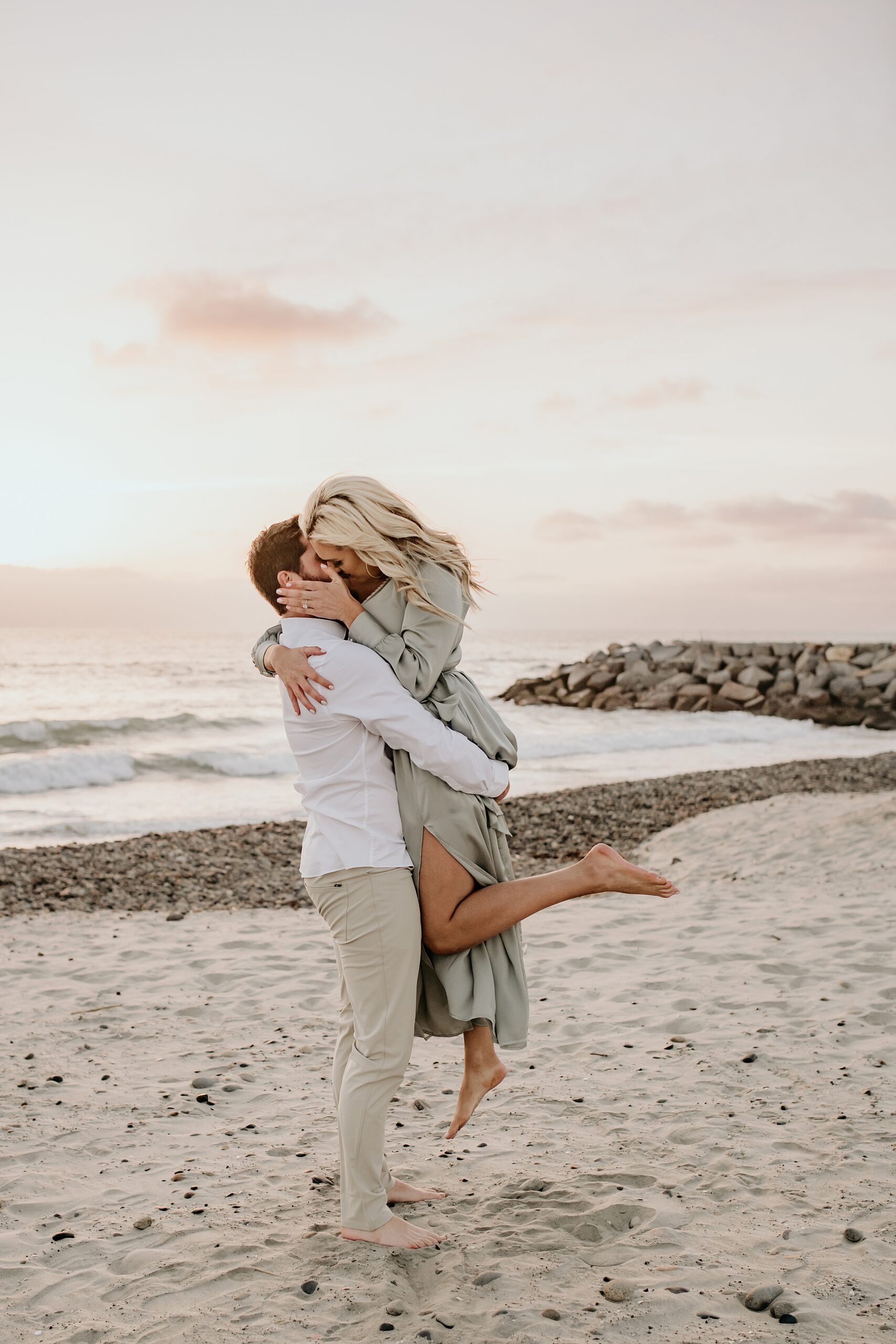 Carlsbad Beach Engagement Photoshoot – Mike and Marissa-307-1