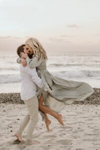 Carlsbad Beach Engagement Photoshoot